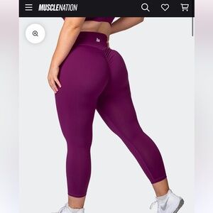 Muscle nation scrunch butt crop leggings